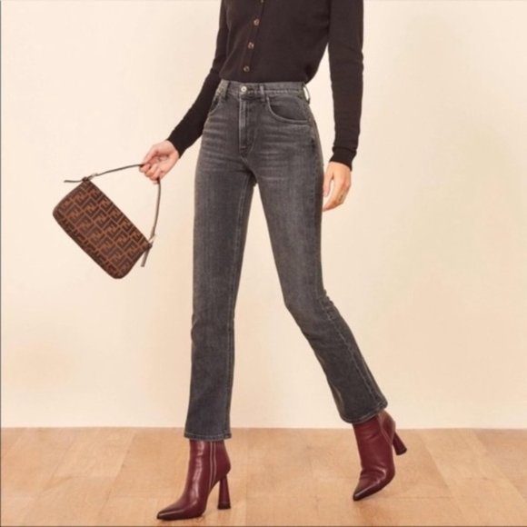 Reformation Denim - EUC Reformation Jessie High Rise Crop Boot Cut Jean Redondo 26